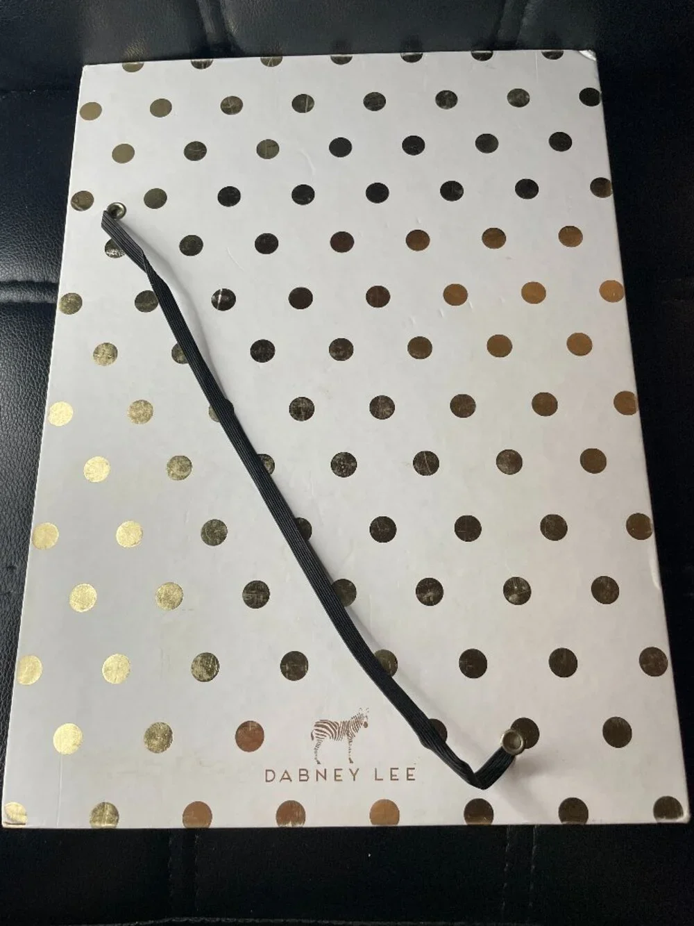 Dabney Lee Gold Dot Notepad Clipboard Porfolio